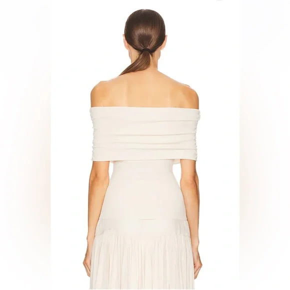 NWT HELSA Makenzie Off Shoulder Sweater in Vanilla, size S - Picture 3 of 8